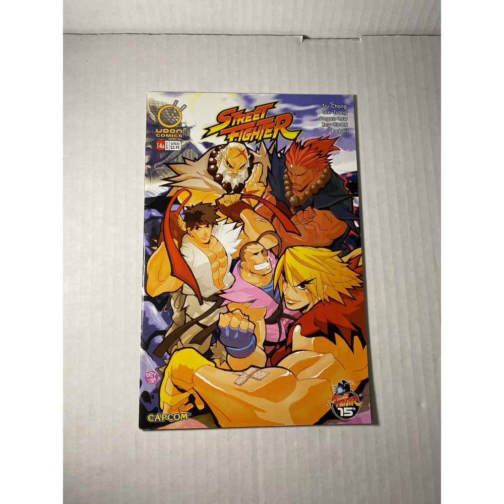 Street Fighter 14 Udon Comics 2004 Capcom 15th Anniversary REY Cover Art